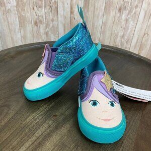 Vans Asher V Mermaid Latigo Blossom Bay Slip On Sneaker Size 4.5